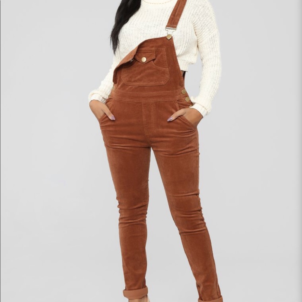 Fashion Nova overalls.